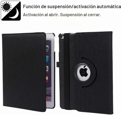 Vista 4 de Funda para iPad de 9.7 pulgadas 2018 2017/iPad Air 2 – Funda protectora con soporte giratorio de 360 grados, funda protectora inteligente