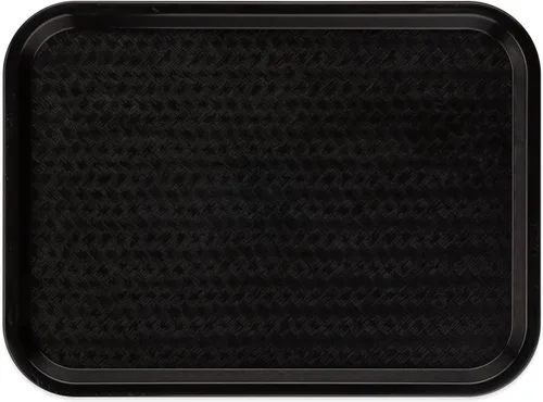 Vista 2 de Carlisle - Bandeja para cafetería, bandeja de restaurante de comida rápida, 10 x 14 pulgadas, 1 unidad, color negro (paquete de 12)