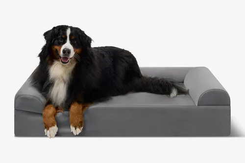 Vista 8 de Barker Beds - Sofá cama ortopédico gigante para perro, almohada superior de 7 pulgadas con cojín de 3 lados, 100-300 libras, espuma viscoelástica