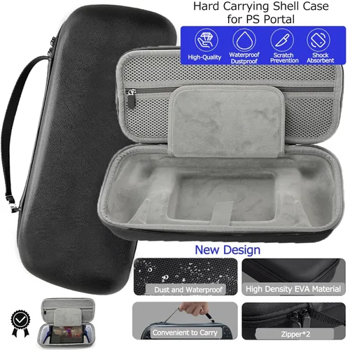 Vista 2 de AriKroii 4 in 1 Accessoris Set Bundle Compatible with Playstation Portal,for PS Portal Case & Hard PC Clear Cover Skins Set with Screen Protector,2