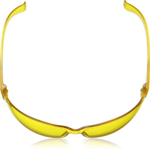 Vista 4 de MCR Safety CL114 Checklite Gafas de seguridad de lentes ámbar de policarbonato con patillas de espátula