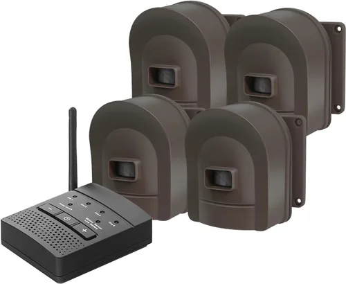 Vista 13 de Sistema de sensor inalámbrico de alarma de entrada Hosmart de 1/2 milla Sistema de alerta de sensor de entrada resistente a la intemperie, sensor