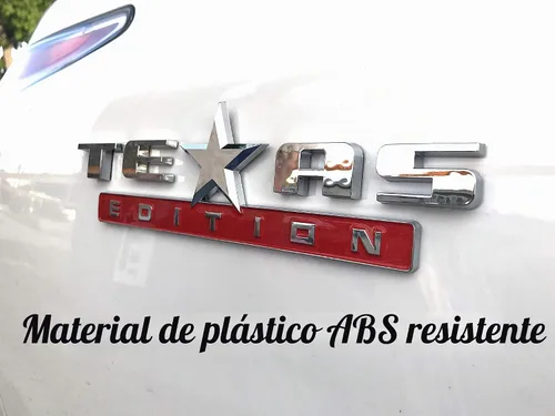Vista 4 de 2 unidades plateado+rojo 3D Texas Edition Emblema Universal Calcomanía para Camión Coche Vehículo Automóvil