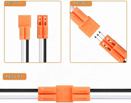 Vista 6 de Helunsi Adaptador de Enchufe E26, Paquete de 2 Enchufes de Bombilla con Cable, Enchufe de Luz Macho Roscado, Adaptador de Enchufe de Luz Empotrada