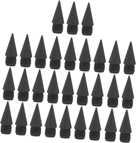Vista 7 de Didiseaon 100 puntas de lápiz de repuesto, puntas infinitas para lápices, suministros escolares, sin tinta, punta de lápiz, bolígrafos de escritura