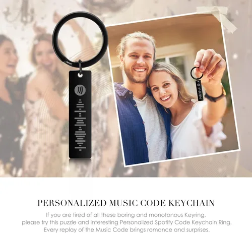 Vista 8 de Spotify - Llavero personalizado con código de música con código de Spotify