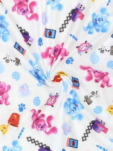 Vista 6 de Nickelodeon Blue's Clues & You - Conjunto de pijama de franela para niños pequeños