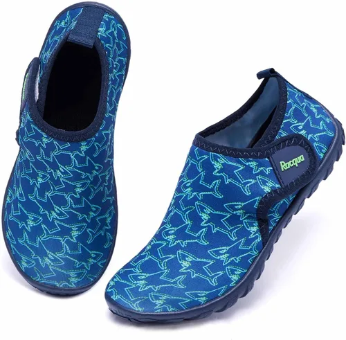 Vista 2 de Racqua Zapatos de agua para niños y niñas, de secado rápido, ligeros, deportivos, acuáticos (niños pequeñosniños grandes)