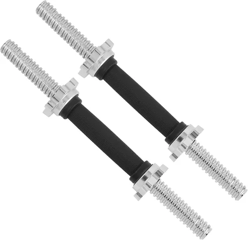Vista 15 de Yes4All Threaded Dumbbell Handles, Adjustable Dumbbell Bar Pair, 14/16/18/24-Inch Sizes, Fits 1" or 1.15" Plates, Non-Slip Grip, Secure Star-Lock