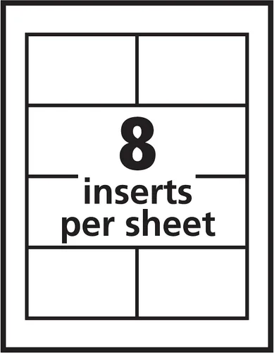Vista 3 de AVE74461 - Kit de portatarjetas Avery con inserción láser/inyección de tinta