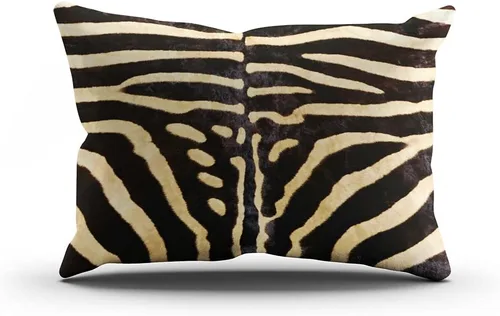 Vista 9 de Funda de cojín decorativa con cremallera oculta para el hogar, 16.0 x 16.0 in, diseño de cebra