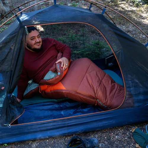 Vista 13 de Kelty Cosmic Synthetic Fill - Saco de dormir de 0 grados para mochilero, regular – correas de compresión, saco de cosas incluido Backpacking