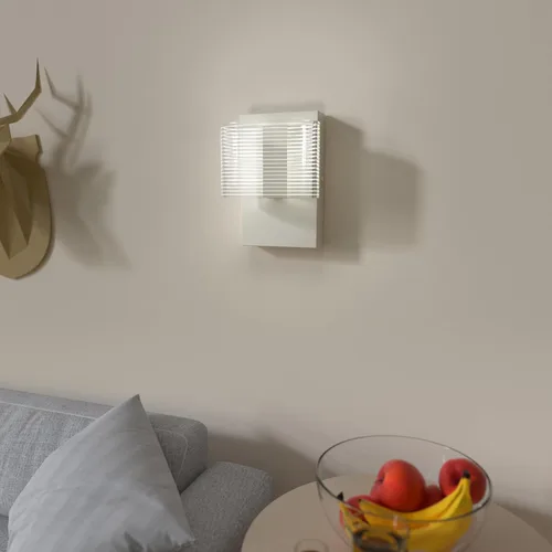 Vista 6 de URSOLA Aplique de pared LED con pantalla ovalada lineal elegante 110 voltios, lámpara de pared cableada de 4000 K, apliques de iluminación de pared