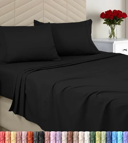 Vista 11 de Utopia Bedding - Juego de sábanas, tamaño individual, microfibra cepillada, suaves, esquinas profundas, incluye 1 encimera, 1 bajera y 1 fundas