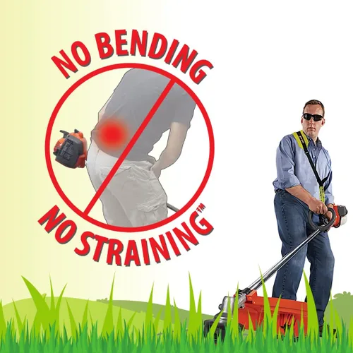 Vista 4 de Good Vibrations Zero Gravity String Trimmer Strap w/Bungee Pro-X System Includes Bungee Pro-X System Reduces Strain While Working Contoured