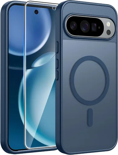 Vista 50 de FNTCASE - Funda para iPhone 16 Pro: magnética, mate, translúcida, de grado militar, protectora contra caídas, resistente, fina, duradera y a prueba