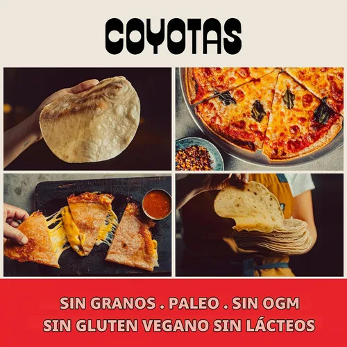 Vista 6 de Coyotas - Tortillas de yuca - Pequeñas 4 pulgadas, 12 unidades (3 paquetes)