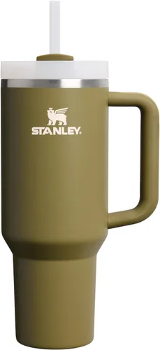 Vista 208 de STANLEY Quencher H2.0 Vaso Térmico con asa y pajilla, 64 onzas, tapa Flowstate de 3 posiciones, gran capacidad para viajes y deportes, vaso de acero