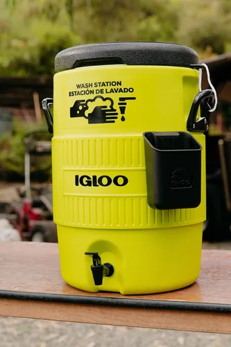 Vista 6 de Igloo Enfriador deportivo Dispensador de bebidas aislado con boquilla Estación portátil de lavado de manos