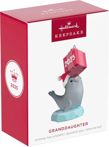 Vista 7 de Hallmark Keepsake Adorno Navideño 2025, Foca Nieta 2025