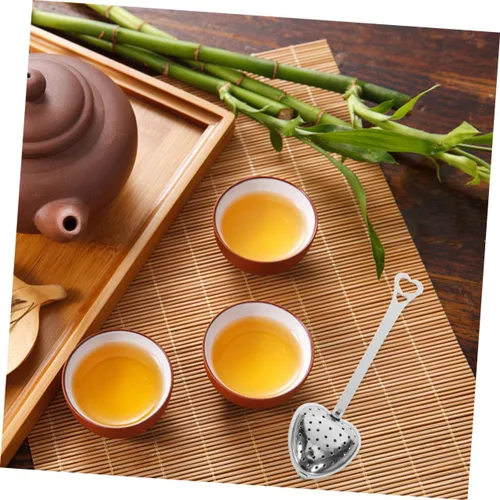 Vista 8 de 10pcs filtro de té colador de té herramienta de té infusor de té colador en forma de corazón infusor de té