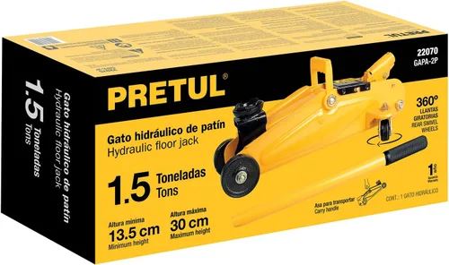 Vista 4 de Truper GAPA-2P Gato de piso de 1,5 toneladas, Pretul