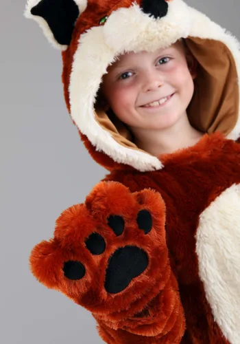 Vista 4 de Disfraz de Zorro de Peluche para Niños Multicolor