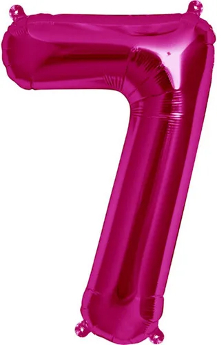 Vista 9 de Northstar 00443 Número 1 Globo de foil Mylar, 16," Magenta