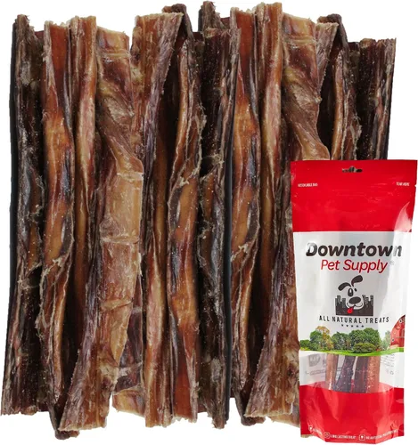 Vista 12 de Downtown Pet Supply Palitos masticables de 6 pulgadas hechos en Estados Unidos para perros, 0.5 libras, masticables para perros sin ocultar de larga