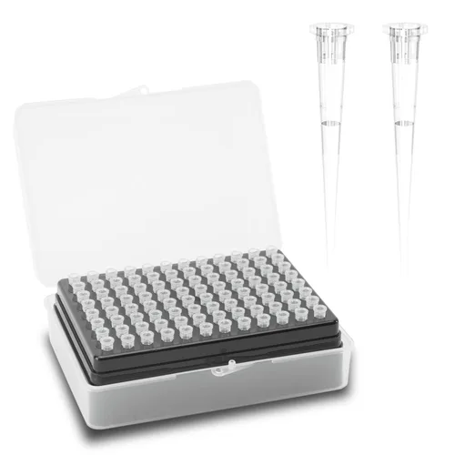 Vista 11 de ONiLAB - Puntas universales de pipeta de 200 µL, 96 puntas/estante, sin ADNasa/RNasa