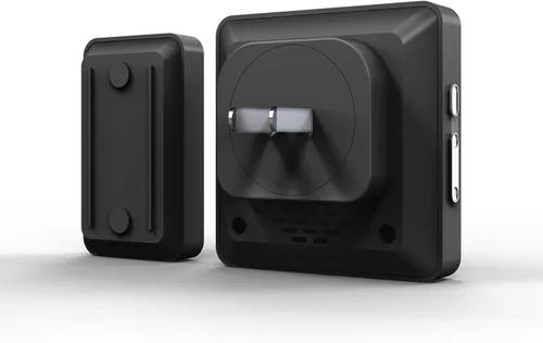Vista 2 de Timbre de puerta, kit de timbre inalámbrico con 60 campanillas, 5 volúmenes ajustables, funcionamiento de 1,000 pies/984.3 ft, con sonido LED flash
