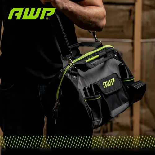 Vista 31 de Bolsas de herramientas AWP, bolsa de herramientas premium, negra, bolsa de herramientas duradera, para profesionales y contratistas
