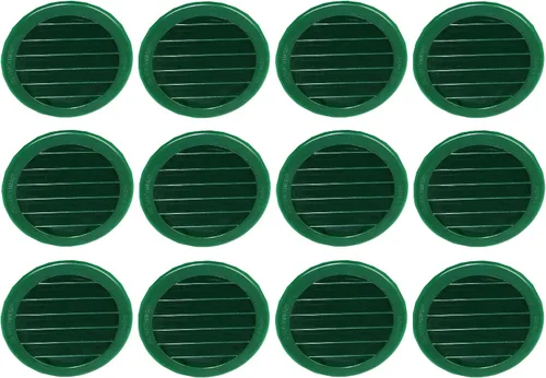 Vista 12 de Cubierta redonda de rejilla de rejilla de plástico de 4 pulgadas para rejilla de ventilación de reptiles (1, blanco)