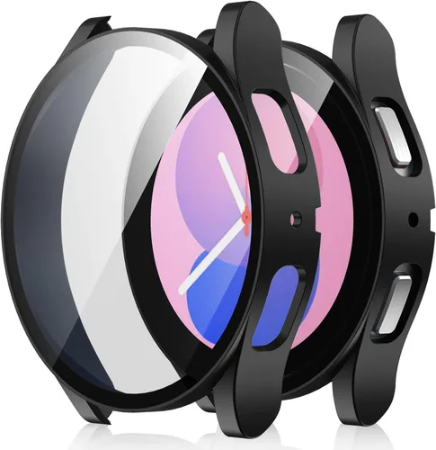 Vista 15 de Amizee Paquete de 2 fundas protectoras de pantalla compatibles con Samsung Galaxy Watch Ultra (2025/2024) de 1.772 pulgadas, con protector de negro