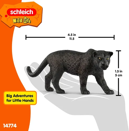 Vista 3 de Figura de jueguete de la Pantera Negra de América del Norte de Schleich.
