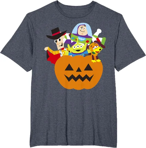 Vista 20 de Disney Pixar Toy Story - Camiseta de calabaza de Halloween, Negro