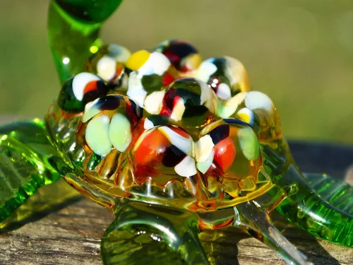 Vista 5 de Figura de tortuga de cristal verde de 3 pulgadas, miniatura soplada a mano estilo Murano, adorno de tortuga marina para tanque de acuario, estante