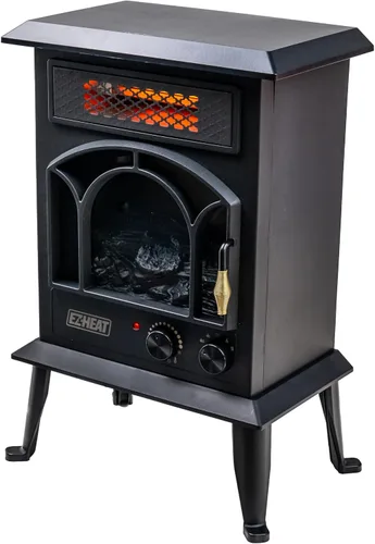 Vista 10 de Calentador Eléctrico de Chimenea EZ-HEAT con Efecto de Llama, Termostato Ajustable, Configuración de Doble Calor y Protección contra
