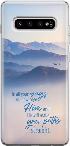 Vista 11 de Funda para teléfono compatible con Samsung Galaxy S25 S24 S23 Ultra S22 Plus S21 FE S20 Note 20 Funda transparente Escritura versículo bíblico We