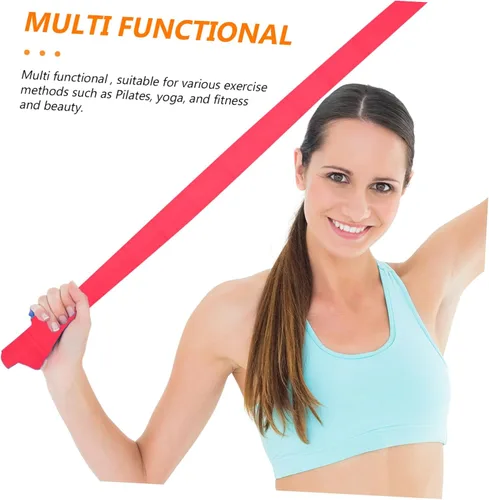 Vista 4 de Alipis Banda elástica de resistencia TPE para yoga para estiramiento de fitness y entrenamiento de fuerza, banda de ejercicio para hombros, piernas