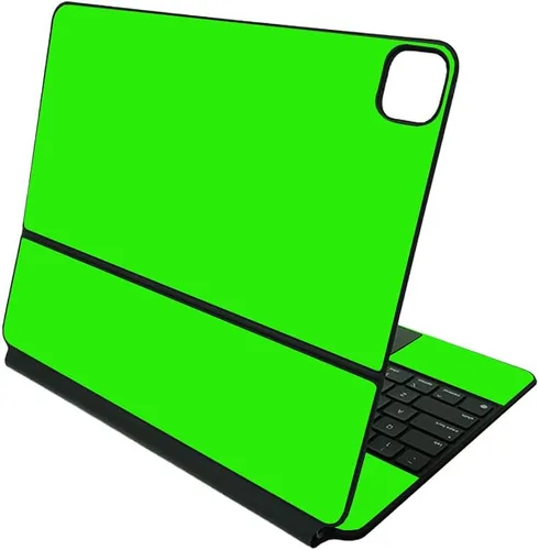 Vista 11 de MightySkins Skin compatible con Apple Magic Keyboard para iPad Pro de 12.9 pulgadas (3ª a 6.ª generación), color azul sólido, funda protectora
