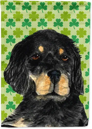 Vista 187 de Caroline's Treasures SS4442GF Affenpinscher Bandera de jardín con retrato de trébol del día de San Patricio para buzón, bandera decorativa
