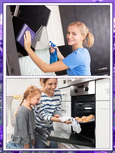 Vista 7 de Bencailor Juego de 4 toallas de cocina florales para cocina, juego de decoración de cocina de primavera para cocinar, hornear, asar a la parrilla