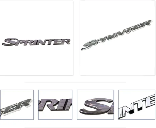 Vista 7 de Etiqueta engomada de Sprinter para puerta trasera, insignia, emblema, placa de identificación, símbolo para Mercedes Sprinter 2500, Van Bus Flatbed