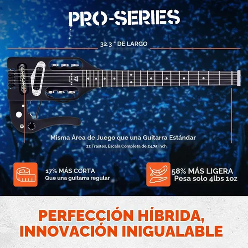 Vista 4 de Traveler Guitar Guitarra acústica Pro-Series Mod-X (negro mate), derecha, (PSM BKM)