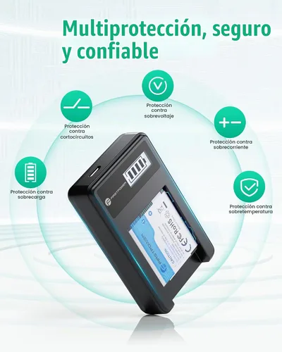 Vista 6 de FirstPower Kit de cargador de batería NB-11L NB-11LH para Canon PowerShot Compatible con Canon PowerShot Elph 360 Elph 350 Elph 340 Elph 180 Elph