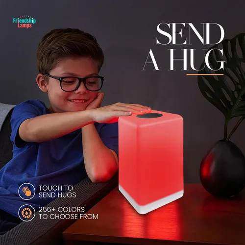 Vista 4 de Lámpara de Amistad FriendLi por Filimin - Requiere Suscripción Wi-Fi, Luz LED Táctil de Larga Distancia, Regalo para Mejor Amigo, Relación, Familia