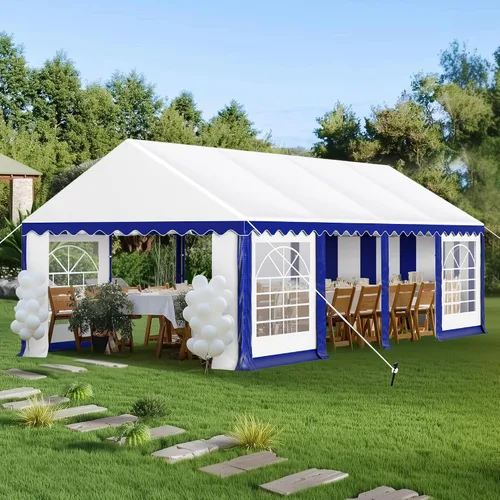 Vista 14 de PHI VILLA Carpa para Fiestas de Servicio Pesado de 20'x16' para Exteriores, Gran Toldo Comercial, Refugio para Eventos de Boda con Paredes Laterales