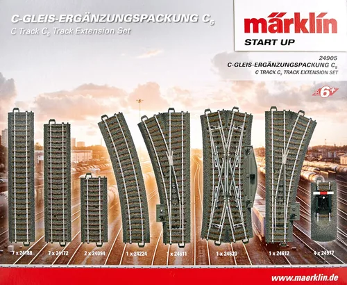 Vista 6 de Marklin C Track C5 Extension Rail Track Set Balanza HO