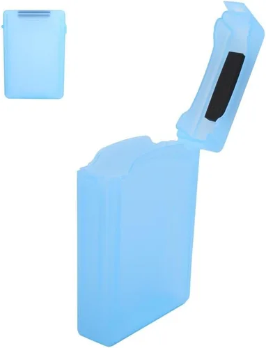 Vista 12 de Caja de protección de disco duro de 3.5 pulgadas, ABS a prueba de golpes, antiestática, para HDD SSD de 3.5 pulgadas, diseño transparente con Gris